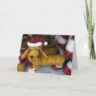 WeihnachtsDackel Feiertagskarte