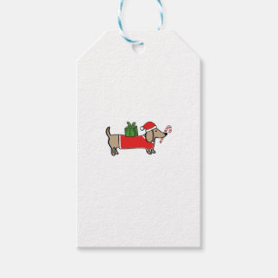 WeihnachtsDackel Geschenkanhänger