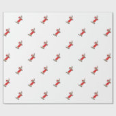 WeihnachtsDackel Geschenkpapier (Flach)