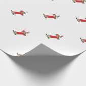 WeihnachtsDackel Geschenkpapier (Ecke)