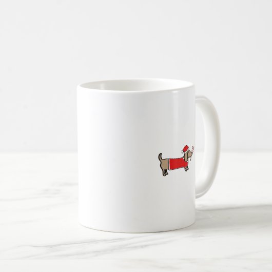 WeihnachtsDackel Kaffeetasse (VorderseiteRechts)