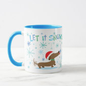 WeihnachtsDackel-Tasse Tasse (Links)