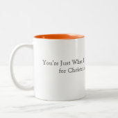 WeihnachtsDackel-Tasse Zweifarbige Tasse (Links)