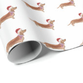 WeihnachtsDackel-Wurst-Hundeverpackungspapier Geschenkpapier (Rolleneckpunkt)