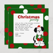 WeihnachtsDalmatiner Einladung (Vorne/Hinten)