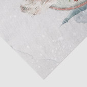 Weihnachtsdame Heilige alte Burg Seidenpapier (Detail)