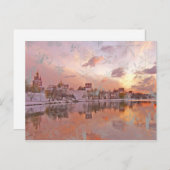 Weihnachtsdämmerung Postkarte (Vorne/Hinten)