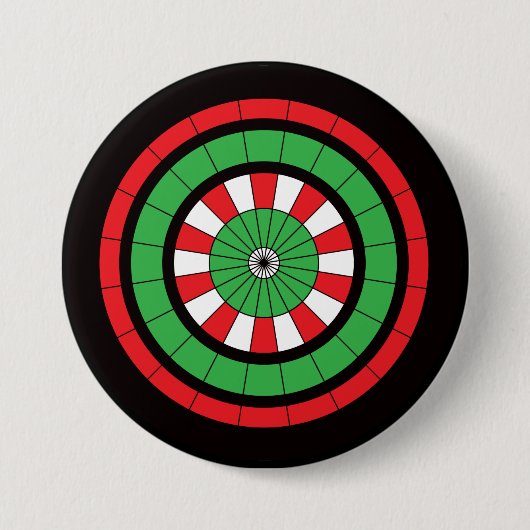 Weihnachtsdartboard Button (Vorderseite)