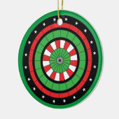 Weihnachtsdartboard Keramikornament (Links)