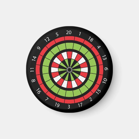 Weihnachtsdartboard Magnet (Vorne)