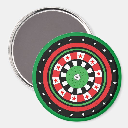 Weihnachtsdartboard Magnet (Vorderseite/Rückseite)