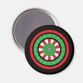 Weihnachtsdartboard Magnet (Vorderseite/Rückseite)