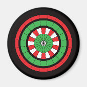 Weihnachtsdartboard Magnet (Vorne)