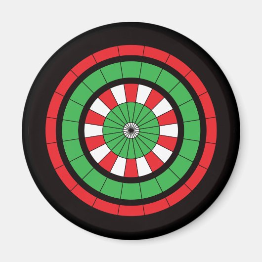 Weihnachtsdartboard Magnet (Vorne)