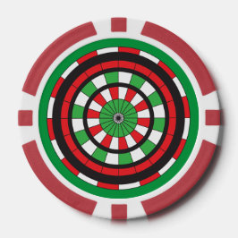 Weihnachtsdartboard Pokerchips