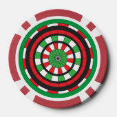 Weihnachtsdartboard Pokerchips (Rückseite)