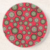 Weihnachtsdartboards Getränkeuntersetzer (Vorne)