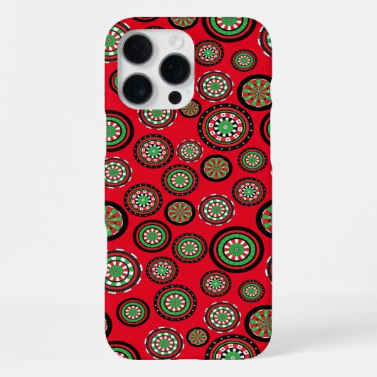 Weihnachtsdartboards iPhone Hülle (Rückseite)