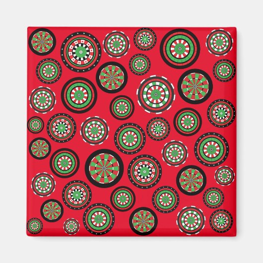 Weihnachtsdartboards Magnet (Vorne)