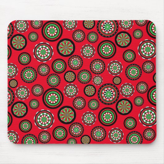 Weihnachtsdartboards Mousepad (Vorne)