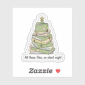 Weihnachtsdateien-Baum-Aufkleber Aufkleber (Blatt)