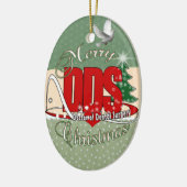 WEIHNACHTSdds Doktor der zahnmedizinischen Keramikornament (Links)