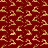 Weihnachtsdecke Elegantes Rot-Gold-Design Fleecedecke
