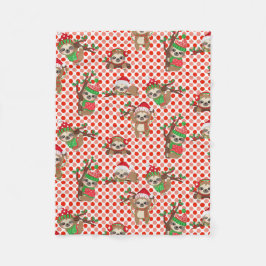 Weihnachtsdecke Fleecedecke