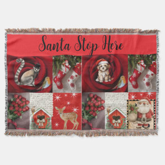 Weihnachtsdecke - Santa Halt Hier Decke