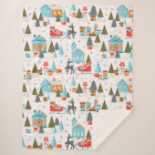 Weihnachtsdecke Sherpadecke (Vorderseite)