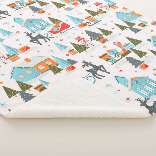 Weihnachtsdecke Sherpadecke (3/4)