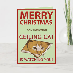 Weihnachtsdecken-Katzen-Karte Feiertagskarte
