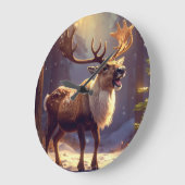 WeihnachtsDEIN ZU SANTAs HERZ Große Wanduhr (Winkel)