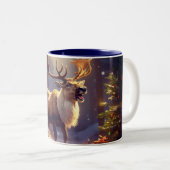 WeihnachtsDEIN ZU SANTAs HERZ Zweifarbige Tasse (VorderseiteRechts)