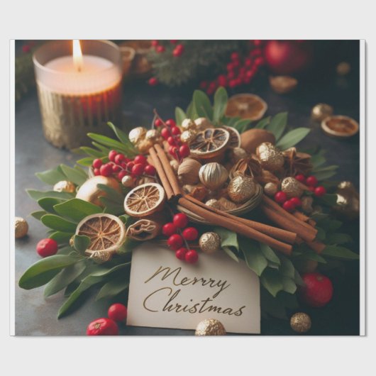 Weihnachtsdeko & Gewürze Geschenkpapier (Flach)