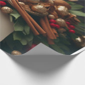Weihnachtsdeko & Gewürze Geschenkpapier (Ecke)
