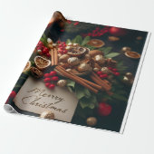 Weihnachtsdeko & Gewürze Geschenkpapier (Ungerollt)