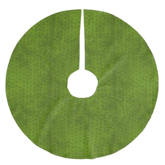 WeihnachtsDeko - grüne geometrische Polyester Weihnachtsbaumdecke (Vorderseite)