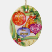 WeihnachtsDeko Keramik Ornament (Rechts)