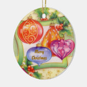 WeihnachtsDeko Keramik Ornament (Links)