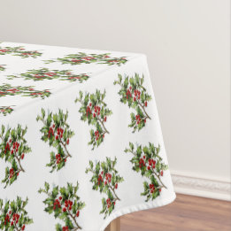 Weihnachtsdeko-Tischdecke im Retro-Stil mit Stechp Tischdecke