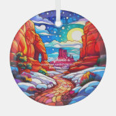 Weihnachtsdekor Arches Nationalpark Utah Außenbere Ornament Aus Glas (Vorderseite)