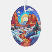 Weihnachtsdekor Arches Nationalpark Utah Außenbere Ornament Aus Glas (Vorderseite links)