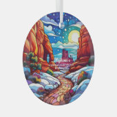 Weihnachtsdekor Arches Nationalpark Utah Außenbere Ornament Aus Glas (Vorderseite Rechts)