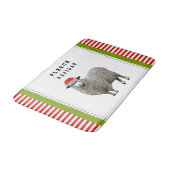 Weihnachtsdekor Badematte (Schrägansicht)
