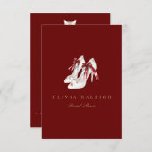 Weihnachtsdekor Brautdusche Einladung (Vorne/Hinten)