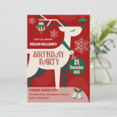 Weihnachtsdekor Einladung (Stehend Vorderseite)