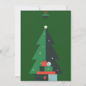 Weihnachtsdekor Einladung (Rückseite)