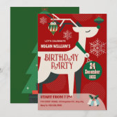 Weihnachtsdekor Einladung (Vorne/Hinten)