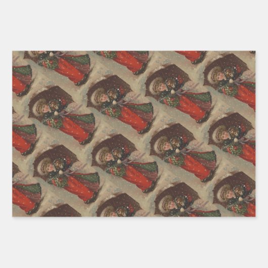 Weihnachtsdekor | geschenkpapier set (Vorderseite 2)